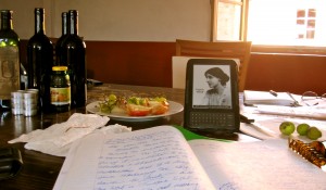 Tuscan sunlight, fresh fruit, Virginia Woolf and a writing journal: The Book Doctor's inspirations in Italy.